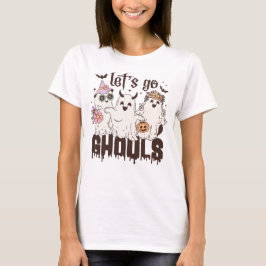 Retro Groovy Låt oss Go Ghouls Halloween T-shirts