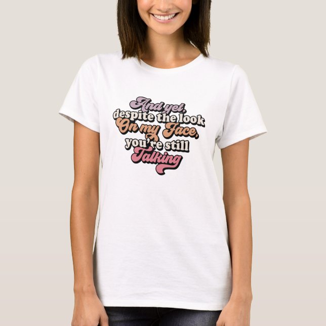 Retro groovy Lustigt sarkastiskt t-shirt (Framsida)