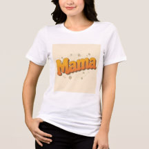 Retro Groovy Mama 70-tals Bubbelbokstäver Mors Dag