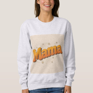 Retro Groovy Mama 70-tals Bubbelbokstäver Mors Dag T Shirt