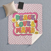 Retro Groovy Mama Citat Typografi Mors Dag