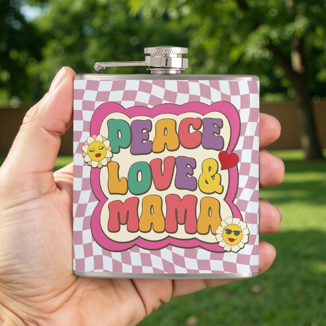Retro Groovy Mamma Citat Typografi Mors Dag Fickplunta (Skapare uppladdad)