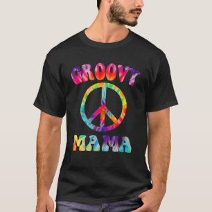 Retro Groovy Mamma Family 1St Birthday Party Tie-D T Shirt