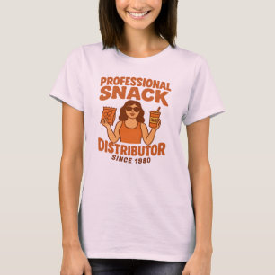 Retro Groovy Mamma Professionell Snacksdistributör T Shirt