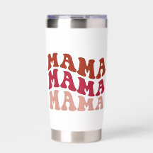 Retro Groovy MAMMA White Tumbler