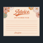 Retro Groovy Möhippa Adivce Card<br><div class="desc">Retro Groovy Daisy Blommigt Möhippa Adivce Card.</div>