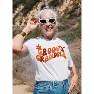 Retro Groovy Mormor Tröja,Groovy Mormor T Shirt