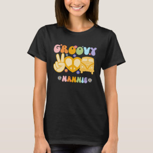Retro Groovy Nannie Grandma Family Matching Mor T Shirt