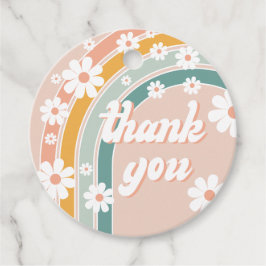 Retro Groovy One Boho First Birthday Gift Märkres Gåvor Etiketter
