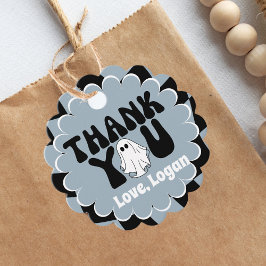 Retro Groovy One Lycklig Boo Boy Tack Gåvor Etiketter