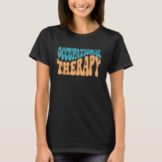 Retro Groovy OT-terapi för yrkesmässigt bruk T Shirt