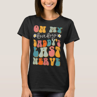 Retro Groovy på min Baby-pappa är Far T Shirt