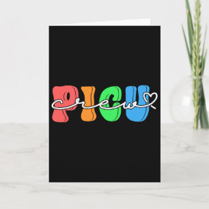 Retro Groovy Picu Crew Alla hjärtans dag Pediatris Kort