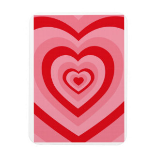 Retro groovy psykedeliskt hjärta magnet