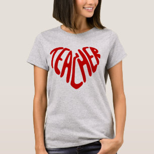 Retro Groovy Redigerbar Färg Lärar Typografi T Shirt