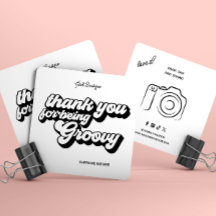 Retro Groovy Rosa & Red Tack Social Media