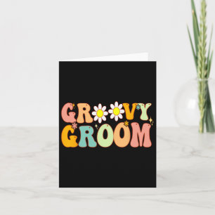 Retro Groovy Shower Party Bridesmaid Bröllop Kort