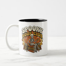 Retro Groovy Skelett Bokälskare Halloween