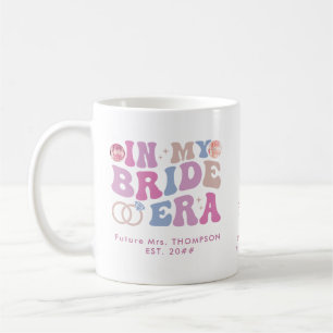 Retro Groovy-skript Bride Namn in my Bride Era Kaffemugg