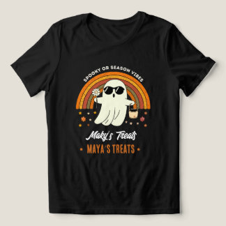 Retro Groovy Spök Solglasögon Tusensköns Spöklik N T Shirt