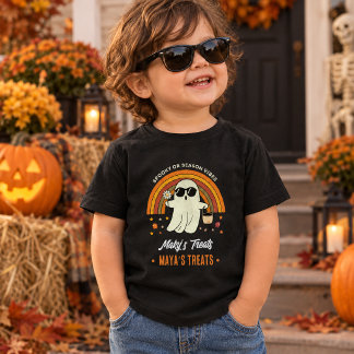 Retro Groovy Spökglasögon Tusenskönor Spooky Namn T Shirt