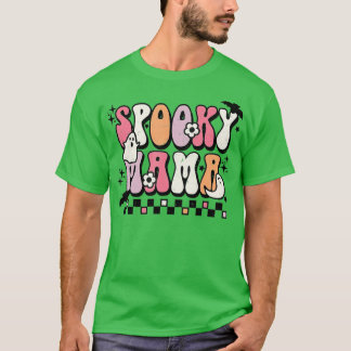 Retro Groovy Spooky Mamma Fall Halloween Thanksgiv T Shirt