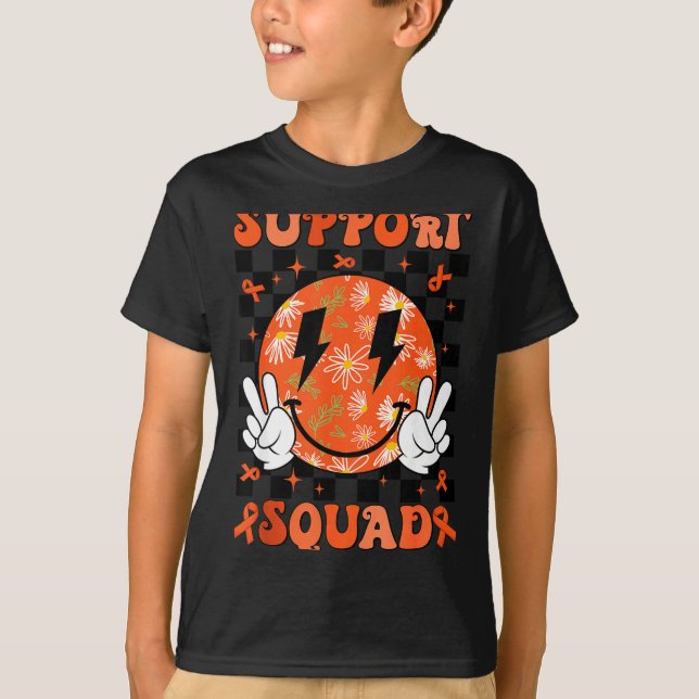 Retro Groovy Stödgrupp Multipel Skleros Oran T Shirt (Framsida)