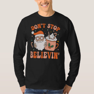 Retro Groovy Stoppa inte Believins julklapp S T Shirt