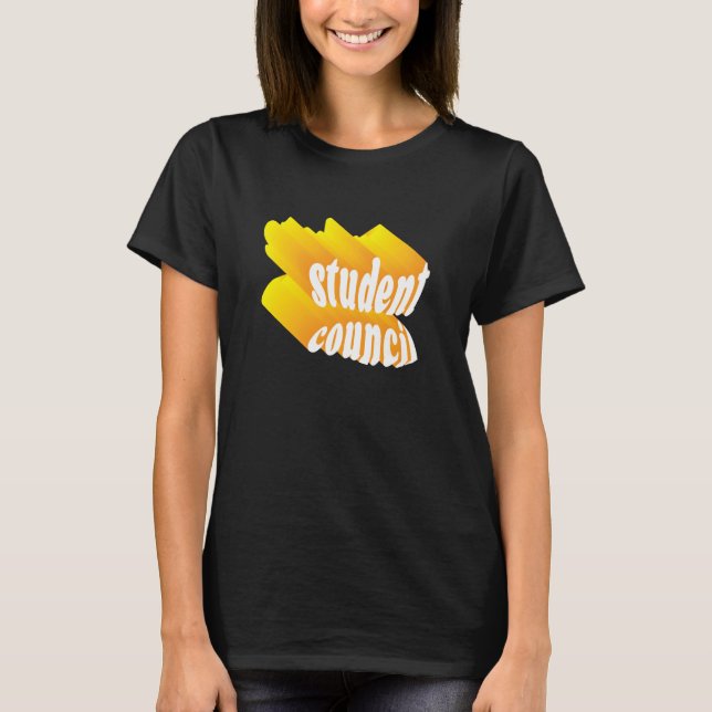 Retro Groovy Student Council Teacher Women Kids T Shirt (Framsida)
