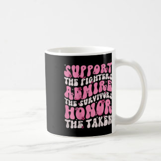 Retro Groovy Support Kvinnor bröstcancermedvetenhe Kaffemugg