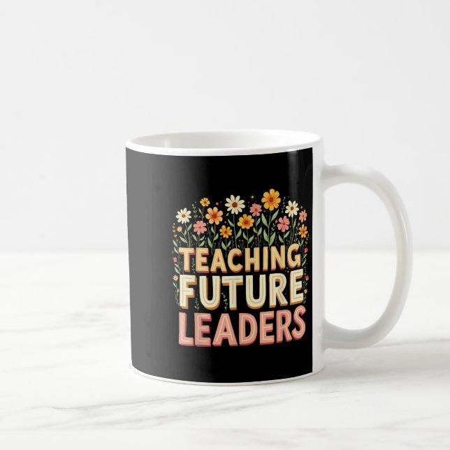 Retro Groovy Teaching Future Leaders Tees Flower P Kaffemugg (Höger)