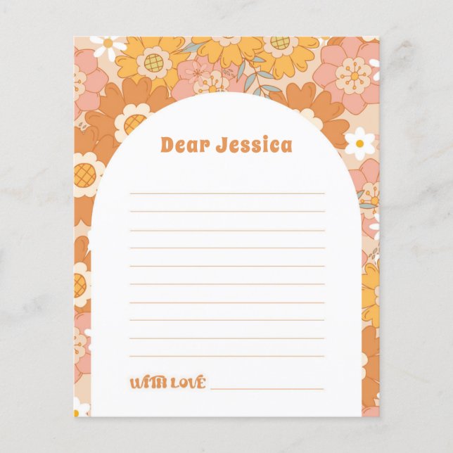 Retro groovy tidskapsel notering (Framsida)