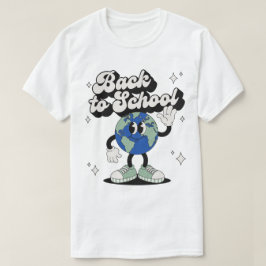 Retro Groovy Tillbaka Till Skolan Vinkande Glob Ma T Shirt
