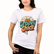 Retro Groovy Tjej Påsk Daisy Blomma Makt