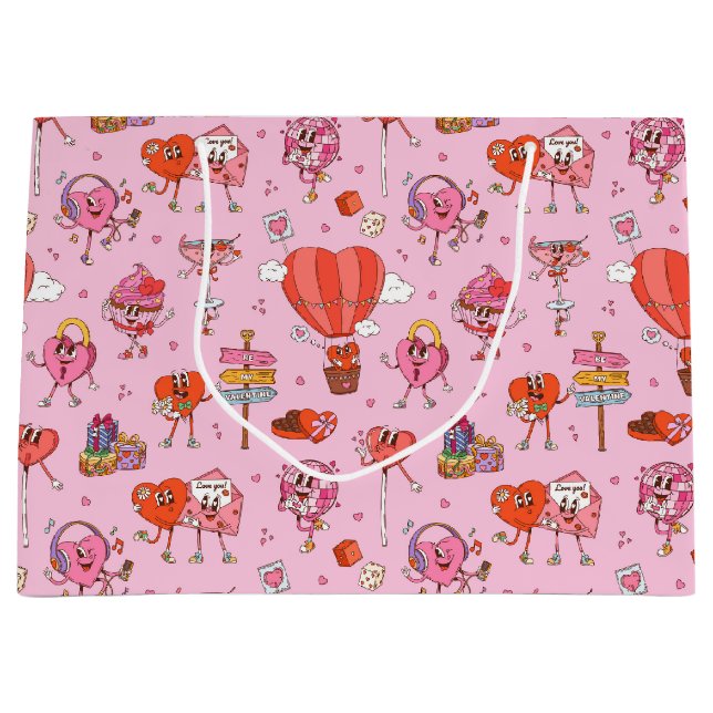 Retro Groovy Valentine Tecknads (Framsidan)