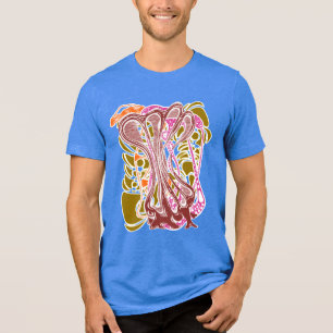 Retro GroovyAbstract Hypnotic Trance Amorphous T Shirt