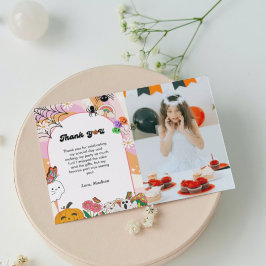 Retro grovvy Halloween-födelsedagstack Meddelande