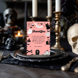 Retro grovvy Halloween-födelsedagstack Meddelande