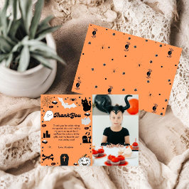 Retro grovvy Halloween-födelsedagstack Meddelande