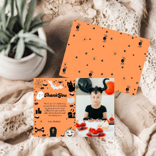 Retro grovvy Halloween-födelsedagstack Meddelande