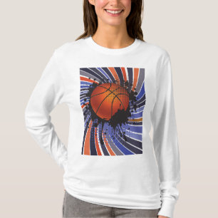 Retro Grunge Basketboll Abstrakt Urban Idrott T Shirt