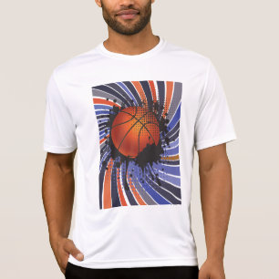 Retro Grunge Basketboll Abstrakt Urban Idrott T Shirt