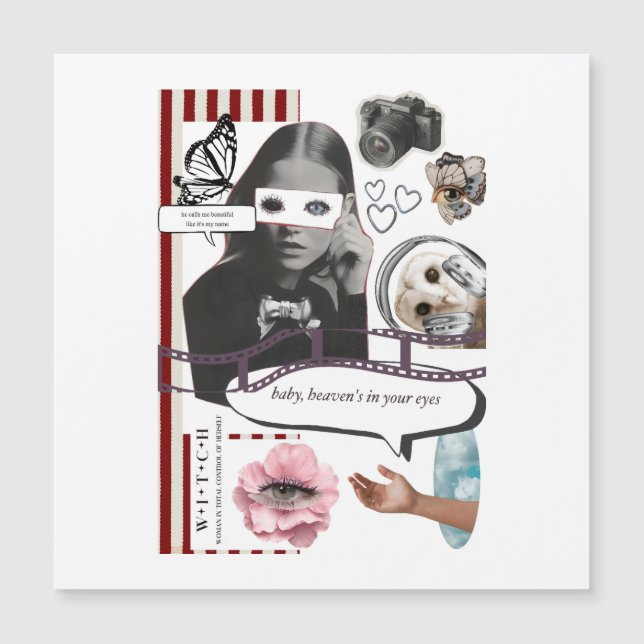 Retro Grunge Coquette Aesthetic Photo Collage (Framsida)