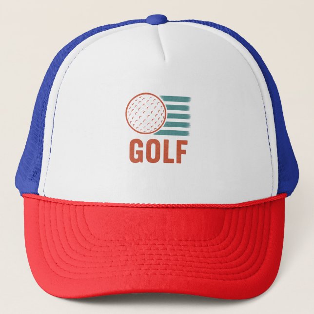 Retro Grunge Golf Keps (Framsida)