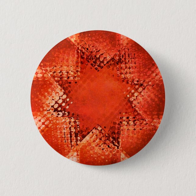 Retro grunge raftone star knapp (Framsida)