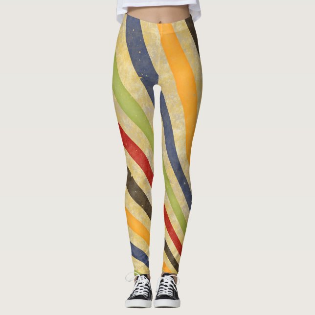 Retro Grunge Rand + dina idéer Leggings (Framsida)
