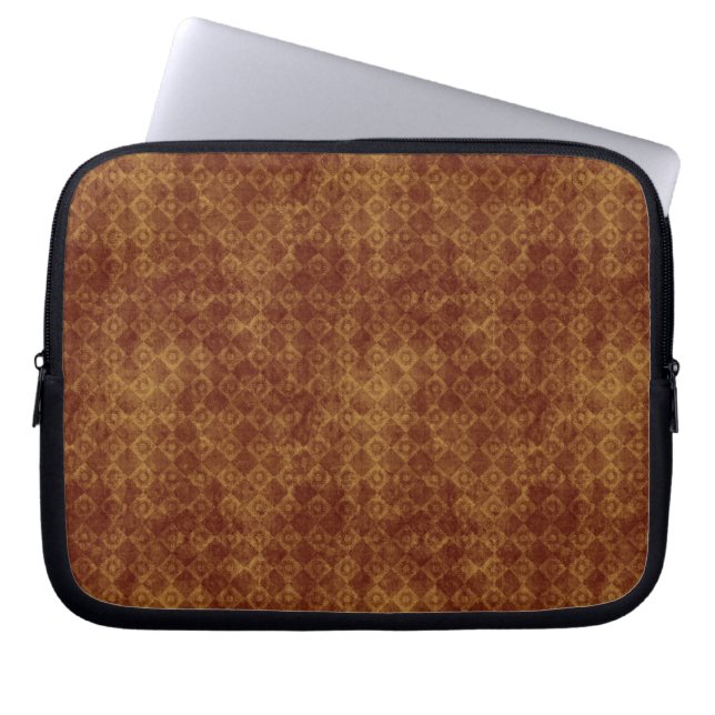 Retro Grunge rostar diamantmönster Laptop Sleeve (Framsidan)