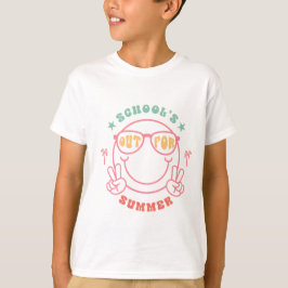 Retro Grunge "School's Out" Sommardesign T Shirt