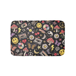 Retro Grunge Sunshine Bliss Badrumsmatta