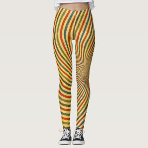 Retro Grunge Swirl Rand + dina idéer Leggings